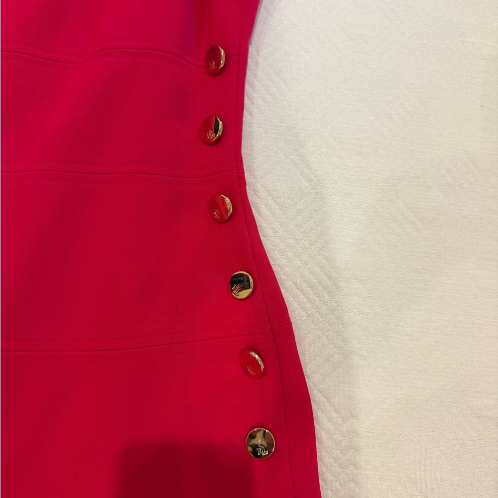 Ralph Lauren Vibrant Pink Midi Dress - Picture 2 of 7